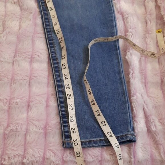 Seven 7 NWT Mars Blue Tummyless High Rise 5 Pockets Denim Skinny Jeans Size 16 - Picture 5 of 14